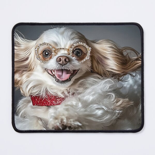Item preview, Chic Pup with Stylish Glasses, It's Happiness! designed and sold by Reina75.