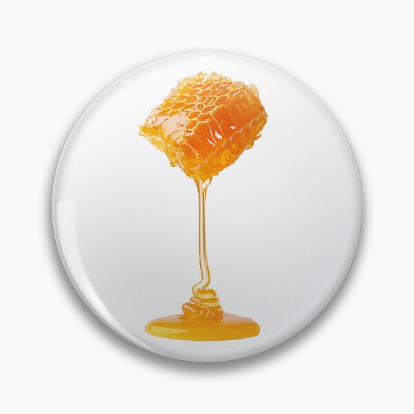 Item preview, Honeycomb Piece Dripping Sweet Golden Honey Isolated on White Background A Delicious Natural Food Image designed and sold by platobanpo.