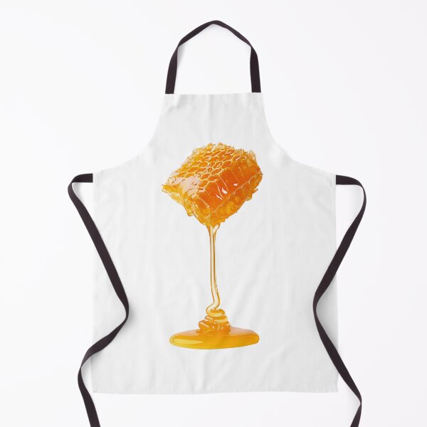 Item preview, Honeycomb Piece Dripping Sweet Golden Honey Isolated on White Background A Delicious Natural Food Image designed and sold by platobanpo.