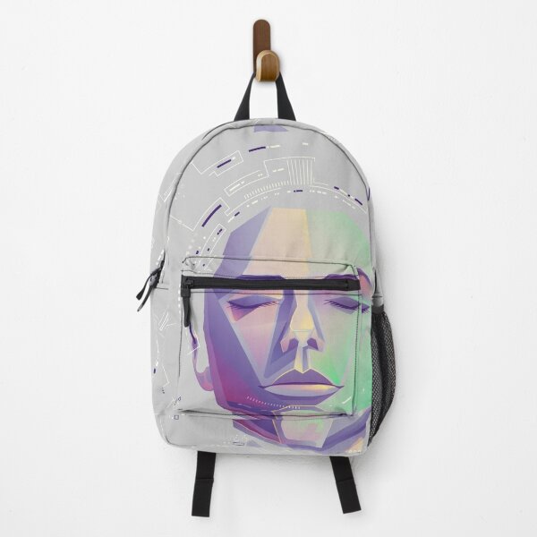 Item preview, machine learning or deep learning, artificial intelligence head  cyberpunk futuristic element  designed and sold by NiamLab.