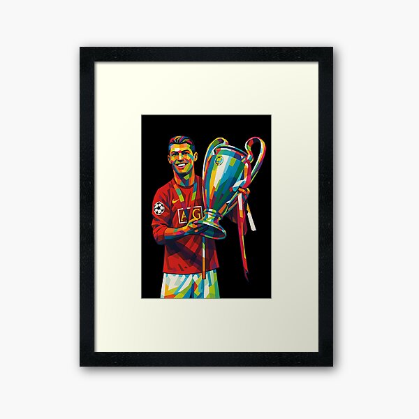 Vista previa del artículo con la obra «Arte pop Cristiano Ronaldo», diseñado y vendido por Catvektor.