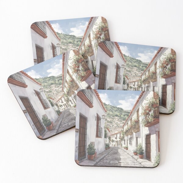 Item preview, Taxco, Mexico: Winding Cobblestone Lanes designed and sold by LSVart.