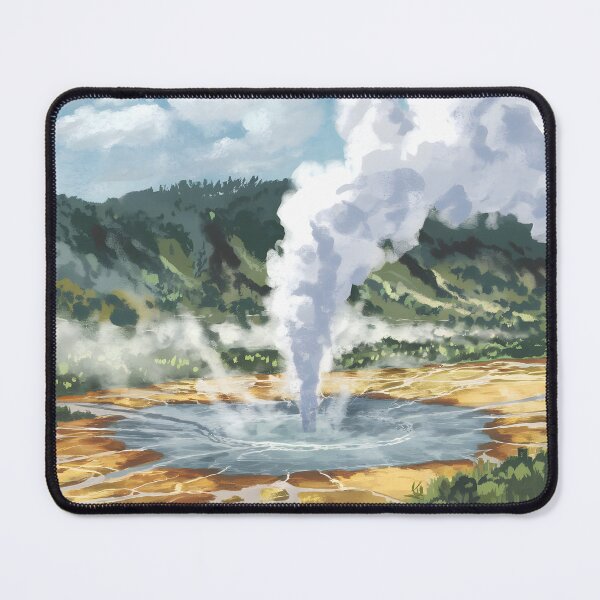 Item preview, Te Puia Geothermal Valley, Rotorua: Bubbling Mud & Rising Steam designed and sold by LSVart.