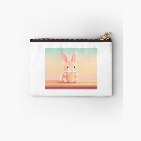 Item preview, fluffy bunning with coffee designed and sold by KXDevArt.