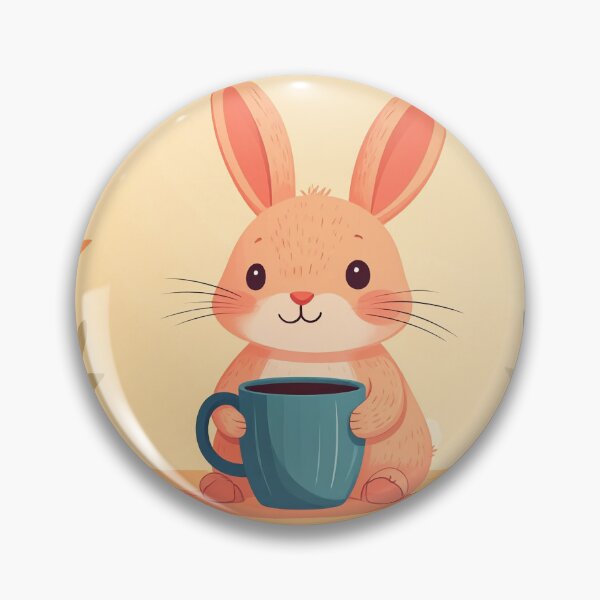 Item preview, fluffy bunning with coffee designed and sold by KXDevArt.