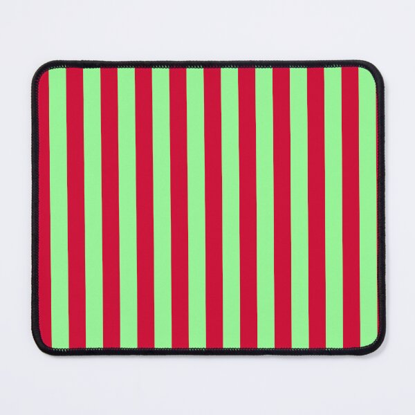 Item preview, Mint green and cherry red stripes, striped pattern designed and sold by patterncrow.
