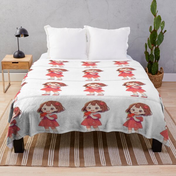 Item preview, beautiful little red girl drawing designed and sold by NivyasArtistry.