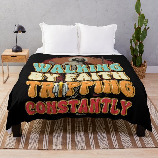 Item preview, Walking By Faith Tripping Constantly Funny Christian Quote designed and sold by eleurmitiy.