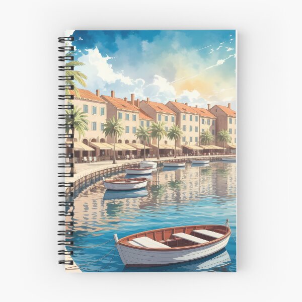 Item preview, Trogir Quayside: Summer by the Terracotta-Roofed Waterfront designed and sold by LSVart.
