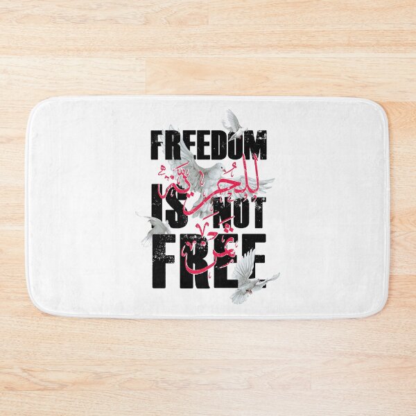 Item preview, Freedom Isn’t Free – Patriotic Bold Statement T-Shirts and stickers - English and Arabic designed and sold by elmanchour.
