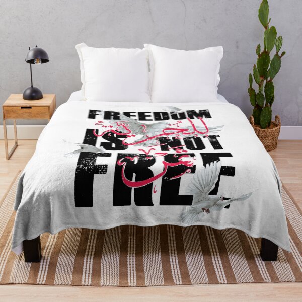 Item preview, Freedom Isn’t Free – Patriotic Bold Statement T-Shirts and stickers - English and Arabic designed and sold by elmanchour.