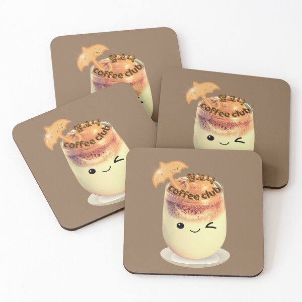 Item preview, Dalgona Coffee Club – Cute Kawaii Whipped Coffee Aesthetic Design designed and sold by mycreastyle.
