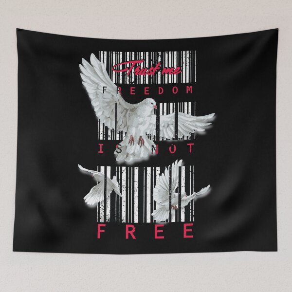 Item preview, Freedom Isn’t Free – Patriotic Bold Statement T-Shirts and stickers - English and Arabic designed and sold by elmanchour.
