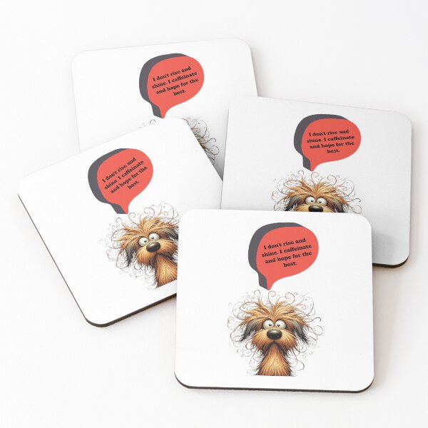 Item preview, dog that loves coffee designed and sold by animalbunch7.