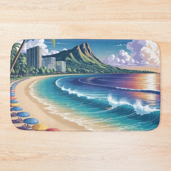 Item preview, Waikiki Beach: Soft Golden Sands on a Gentle Shoreline designed and sold by LSVart.