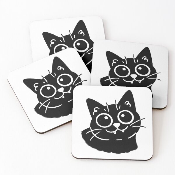 Item preview, Cute Funny Meme Black Cat Doodle designed and sold by DumbLittleTart.