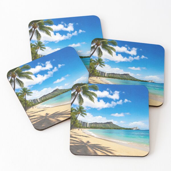 Item preview, Waikiki Beach: Summer Golden Sands & Turquoise Waves designed and sold by LSVart.