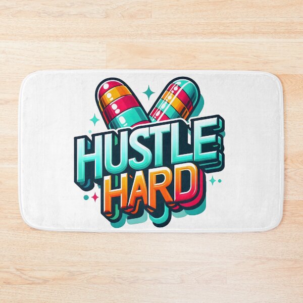 Item preview, hustle hard, work hard, side hustle designed and sold by TrueArtVibes.