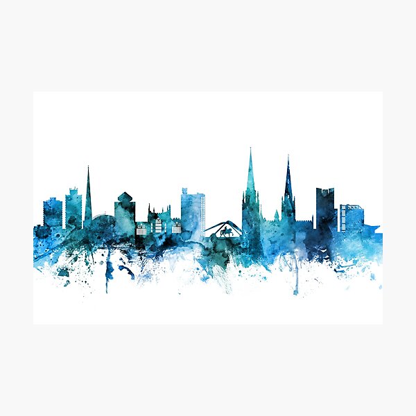 Item preview, Coventry England Skyline designed and sold by ArtPrints.