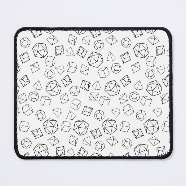 Item preview, Dice on the Table (Black on White) designed and sold by Customary Designs.