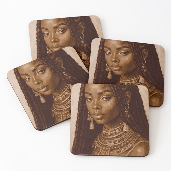 Item preview, A young African woman adorned in traditional jewelry designed and sold by Drawings Project.