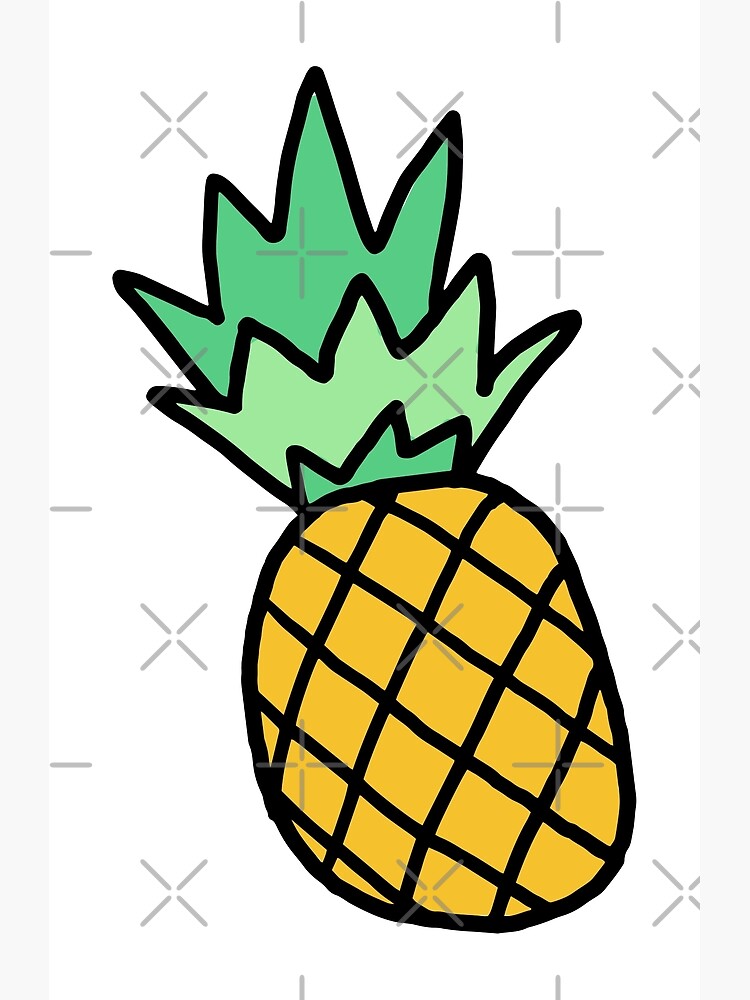 Copy the image using grid. Pineapple Stock Vector by ©Anna_Mikhailova  146179203
