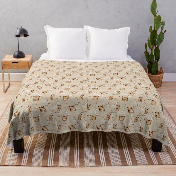 Adorable pillows with tiger face Fleecedecke