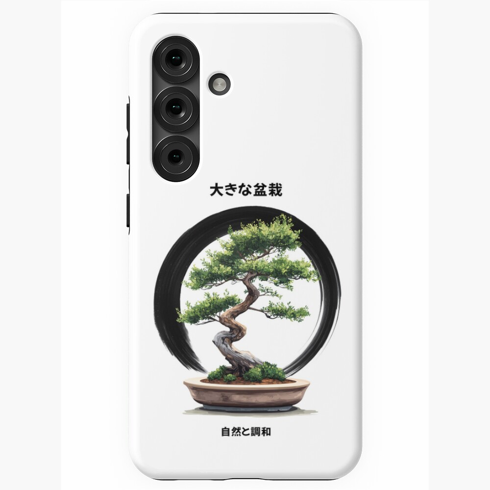 Samsung Galaxy Tough Case Big Bonsai with Zen Enso Circle & Kanji Art