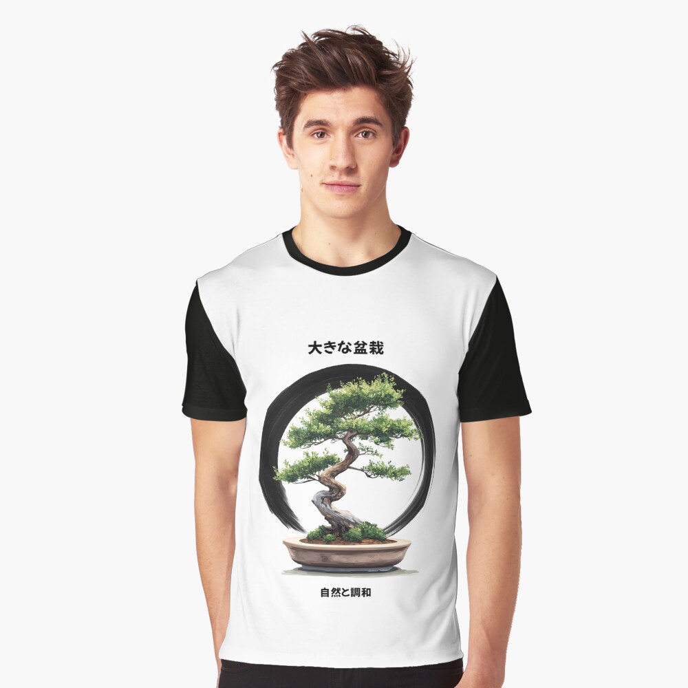 Big Bonsai with Zen Enso & Kanji Tee