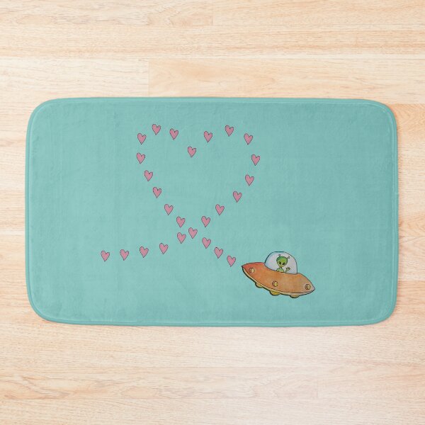 Item preview, Vintage Alien Love Cruise – Cute Pastel Heart Trail designed and sold by KawaiiNugs.