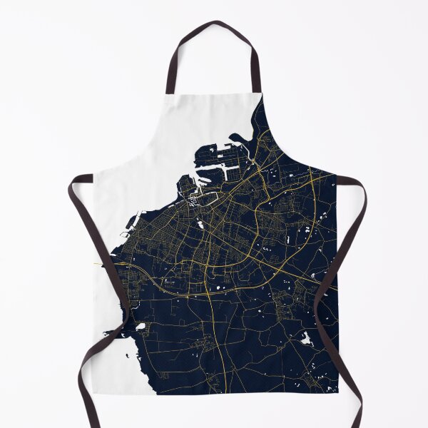 Item preview, Malmo City Map of Sweden - Gold Art Deco designed and sold by deMAP.