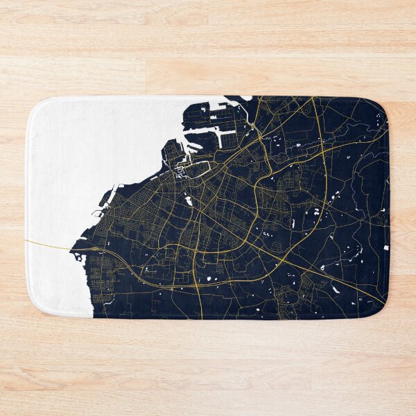 Item preview, Malmo City Map of Sweden - Gold Art Deco designed and sold by deMAP.