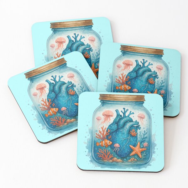 Item preview, Bottled Undersea Heart designed and sold by Sepinik.