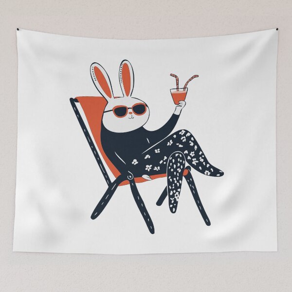 Item preview, Beach Bunny – Cool Relaxing Summer Rabbit designed and sold by GraphicGreets.