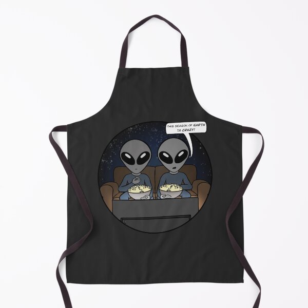 Item preview, Gray Aliens Watching Earth on TV - Version 2 designed and sold by SpaceAlienTees.