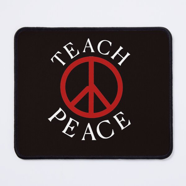 Item preview, Teach Peace – Bold Red Peace Symbol T-Shirt Desig designed and sold by CreationbyNiki.