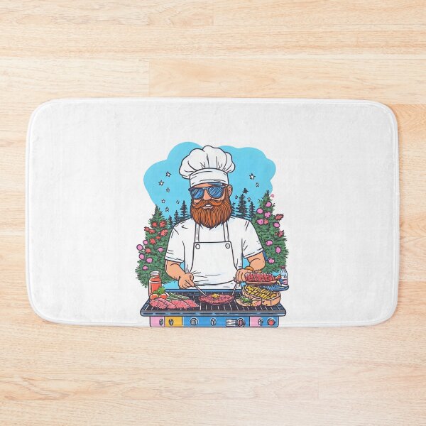 Artikelvorschau, Grillmeister Papa T-Shirt entworfen und verkauft von Ragil-Studio.