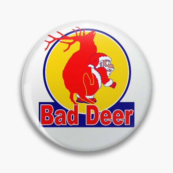 Item preview, Bad Deer; Santa Claus, Christmas; designed and sold by StickerApe.