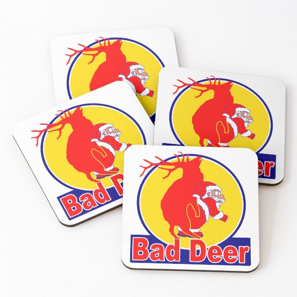 Item preview, Bad Deer; Santa Claus, Christmas; designed and sold by StickerApe.