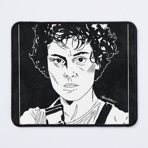 Item preview, ELLEN RIPLEY - Aliens (Black and White) designed and sold by FamousWeirdosRB.