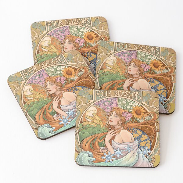 Item preview,  Alphonse Mucha Four Seasons designed and sold by Tamas Das.