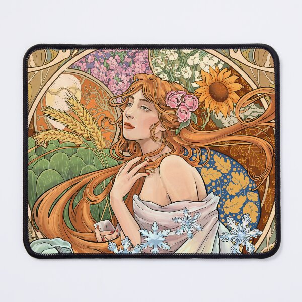 Item preview, Las cuatro estaciones de Alphonse Mucha designed and sold by Tamas Das.