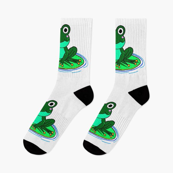 Item preview, Green frog on a lotus leaf designed and sold by Jjc59.