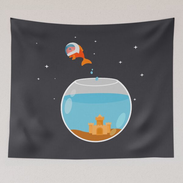 Item preview, Astronaut Fish designed and sold by SpaceAlienTees.