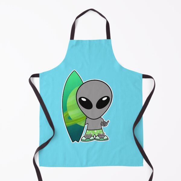 Artikelvorschau, Alien mit Surfbrett entworfen und verkauft von SpaceAlienTees.