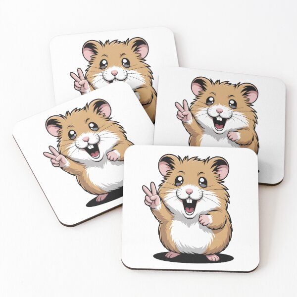 Item preview, Cute Hamster Peace Sign Sticker designed and sold by stylishsketcher.