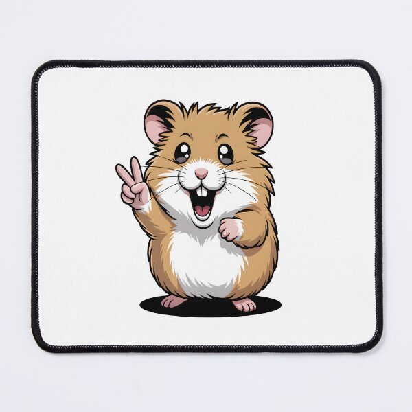 Item preview, Cute Hamster Peace Sign Sticker designed and sold by stylishsketcher.