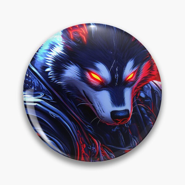 Item preview, Animal Wildlife Infernal Samurai Wolf Burning Blade Fiery Darkness designed and sold by mildaclairmo.