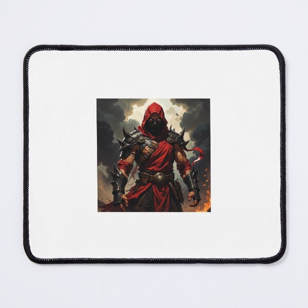 Item preview, warrior dressed in red robes and spiked armor stands designed and sold by eedjxsyup.