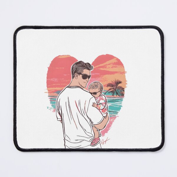 Item preview, Cool Dad Holding Baby Silhouette Shirt designed and sold by Ragil-Studio.